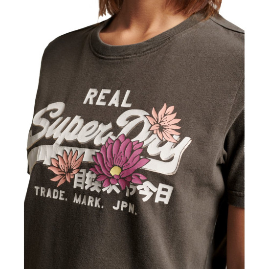 Superdry Γυναικεία κοντομάνικη μπλούζα Vintage Logo Narrative T-Shirt